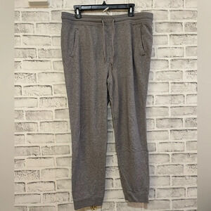 Men’s Express gray jogger sweatpants Size large